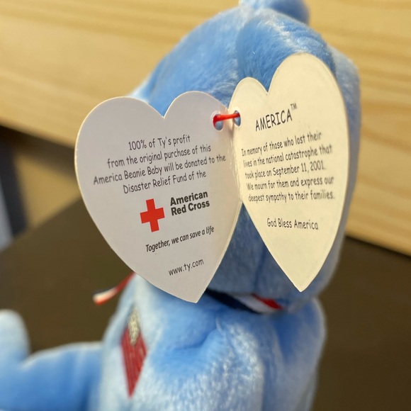 America, 2001 Beanie Baby - blue // 3/$38 - Picture 8 of 8